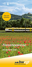 Titel-Abbildung zu 'Freizeitexpresse 2026 - Streckenkarte'