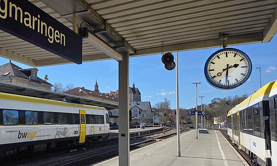 Uhr am Bahnhof Sigmaringen