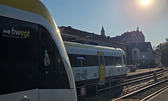 Zollernalbbahn im Sonnenaufgang